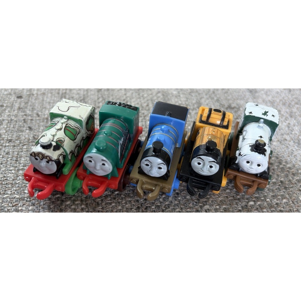 Lot Of 5 Thomas the Tank Engine Train Micro Mini Percy Andes Gordon Millie Emily